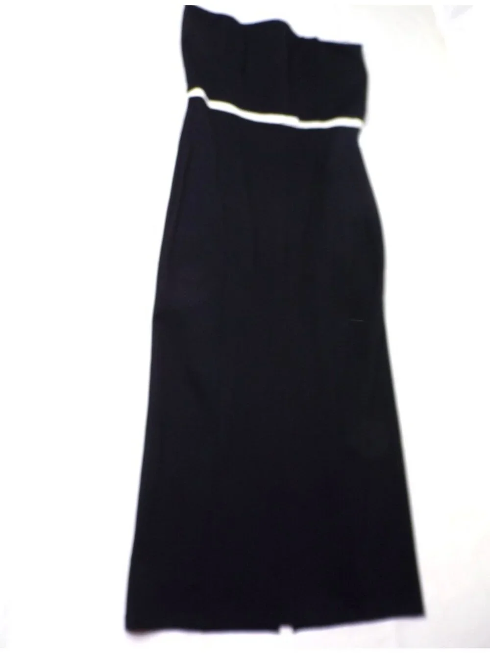 🆕STAUD Honeydew Strapless Cocktail Dress Black & White Large - Picture 8 of 12